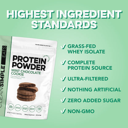mint chocolate cookie protein powder | 20 servings