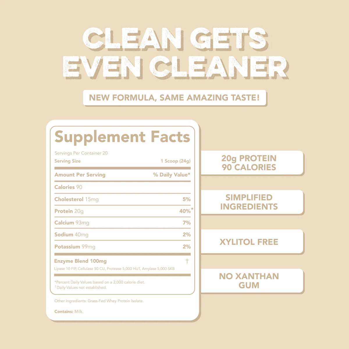 unflavored protein powder | 20 servings
