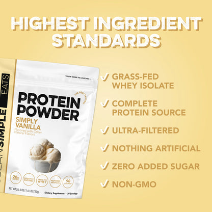 simply vanilla protein powder | 30 servings