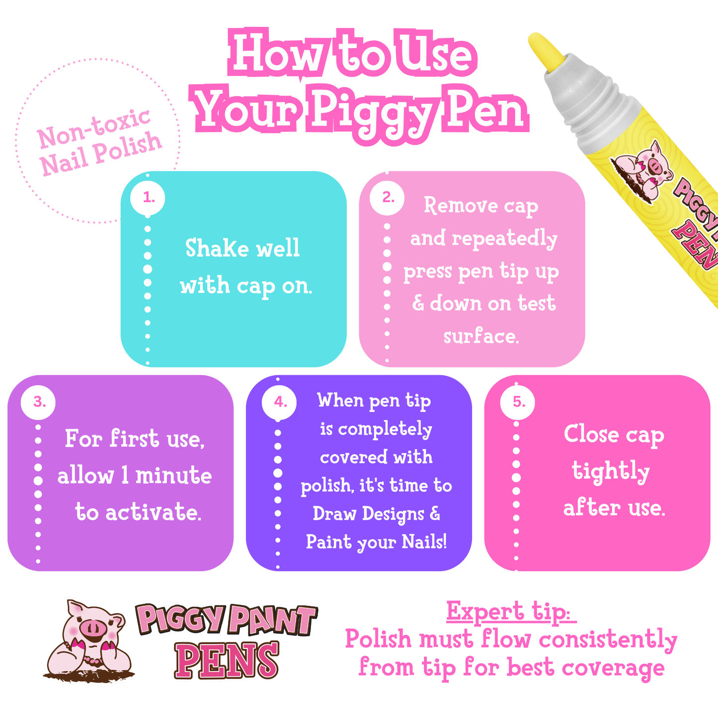 yippee yellow piggy paint pen