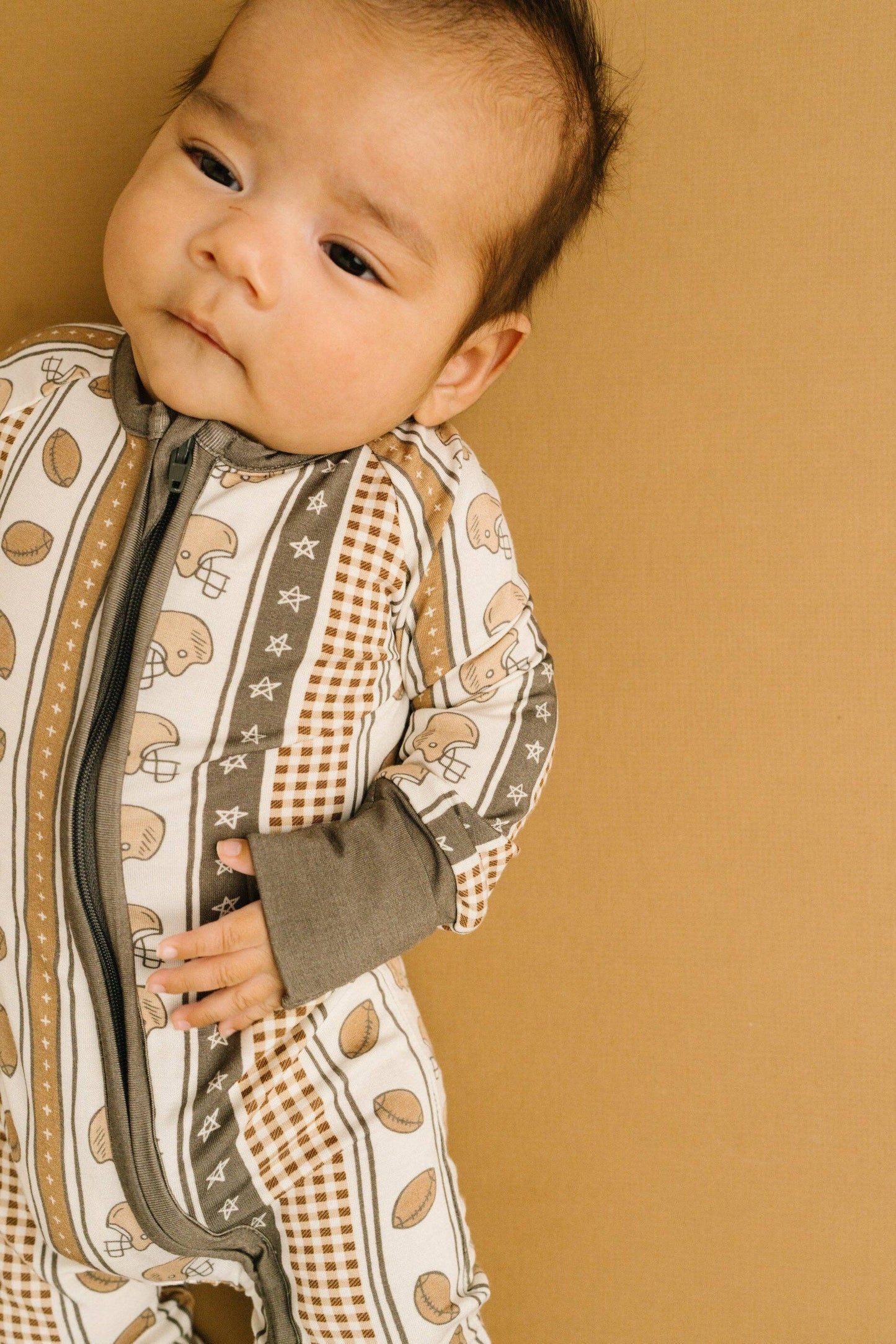 touchdown stripe bamboo sleeper