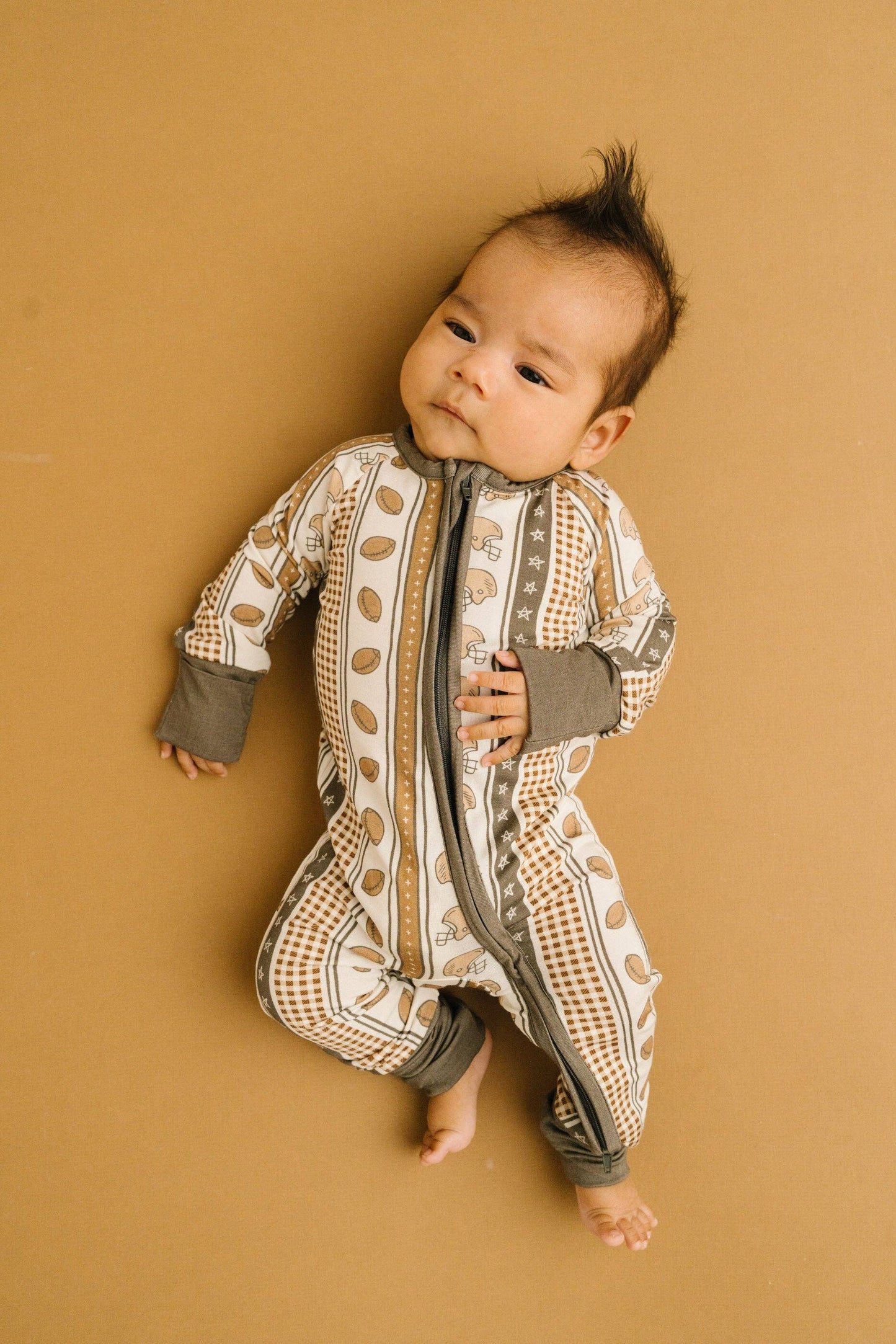touchdown stripe bamboo sleeper