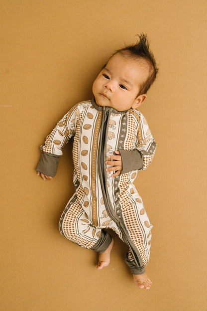 touchdown stripe bamboo sleeper