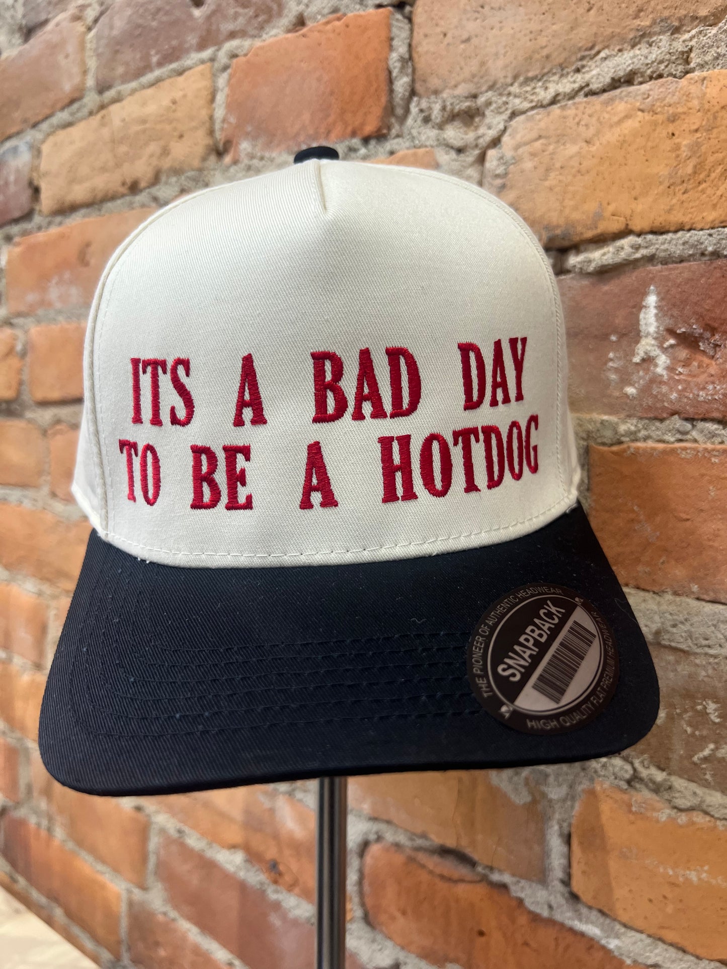 its a bad day to be a hotdog hat