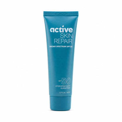 active skin repair, hydrating daily sunscreen