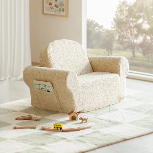 tiny land® afternoon couch —— cream kids chair