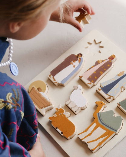 nativity wooden puzzle