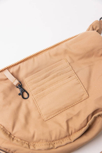 caramel crescent bag