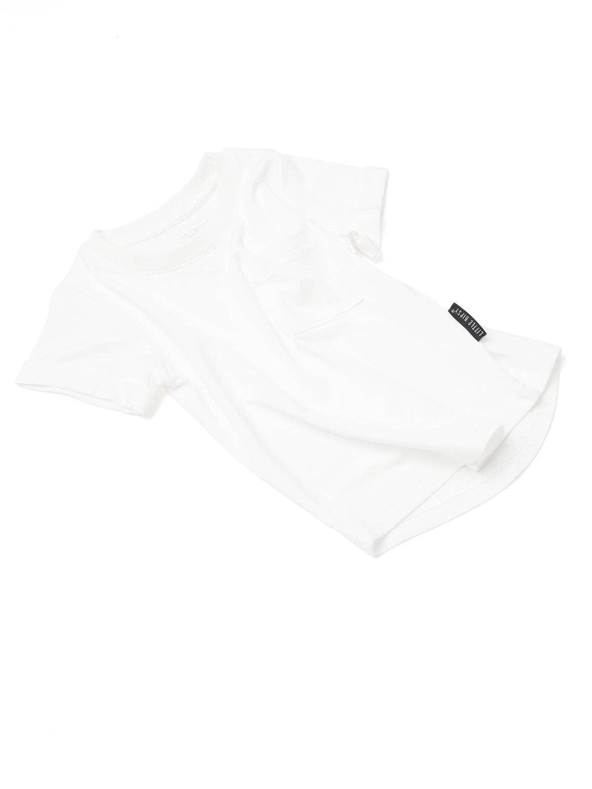 bamboo pocket tee - off white