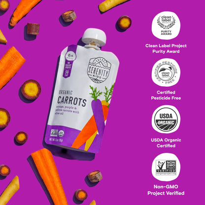 organic carrot baby food pouch