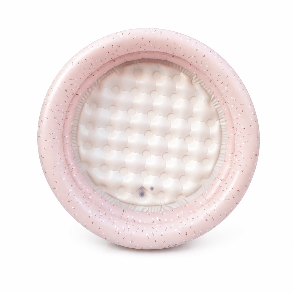 two-ring inflatable kiddie pool - peony