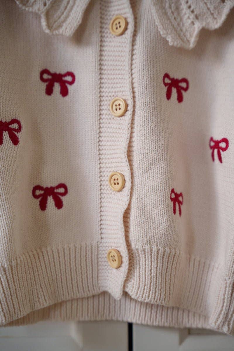 bow cardigan