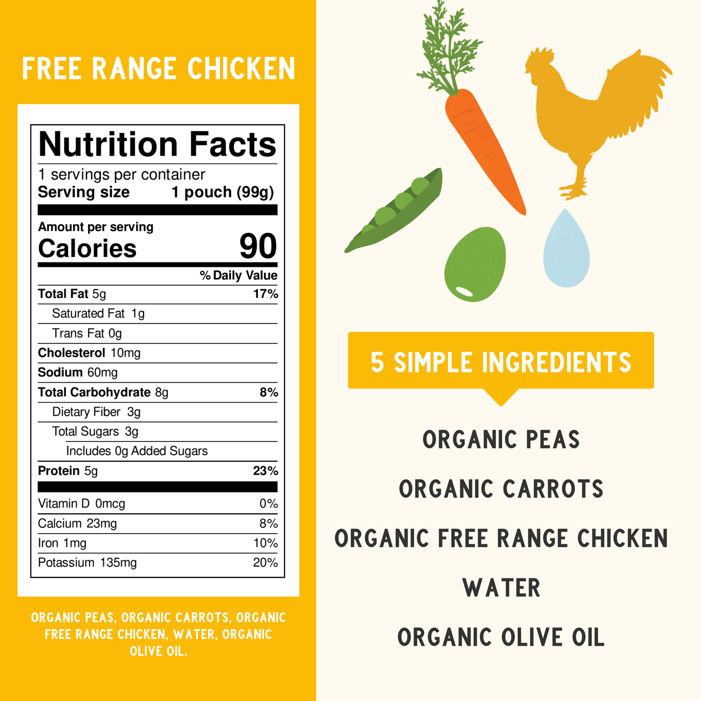 free range chicken baby food