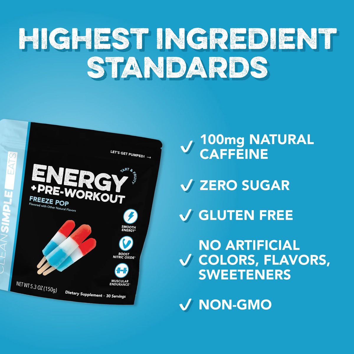 freeze pop energy + pre workout | 30 servings