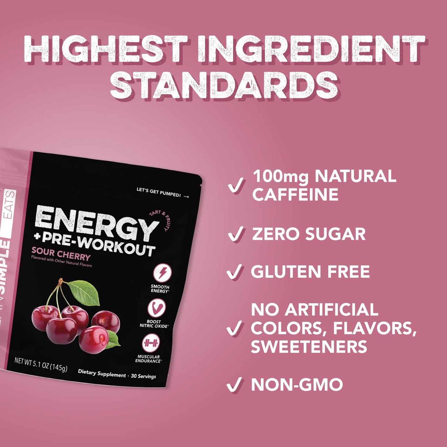sour cherry energy + pre workout | 30 servings