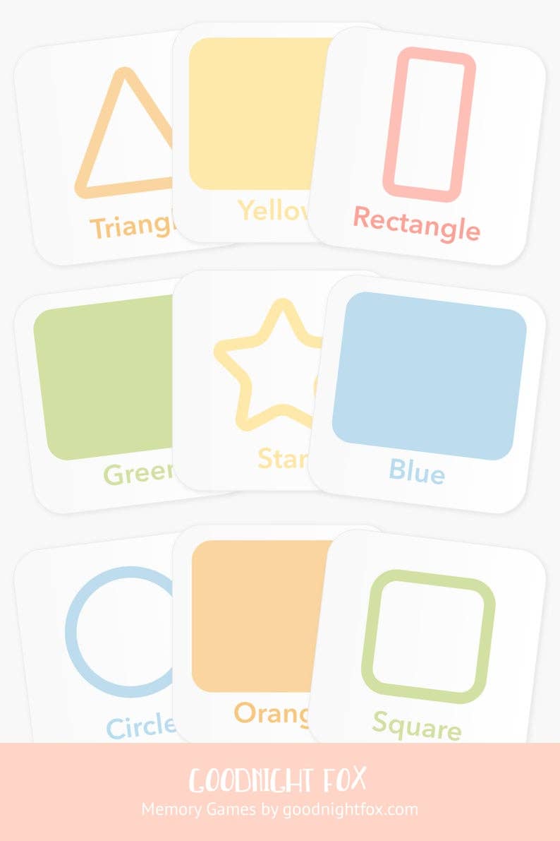 shapes memory game