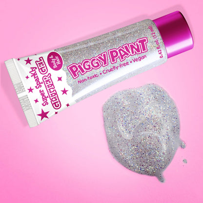 super sparkly fine glitter gel - white