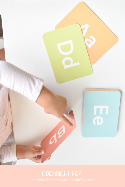 lowercase uppercase letters flashcards