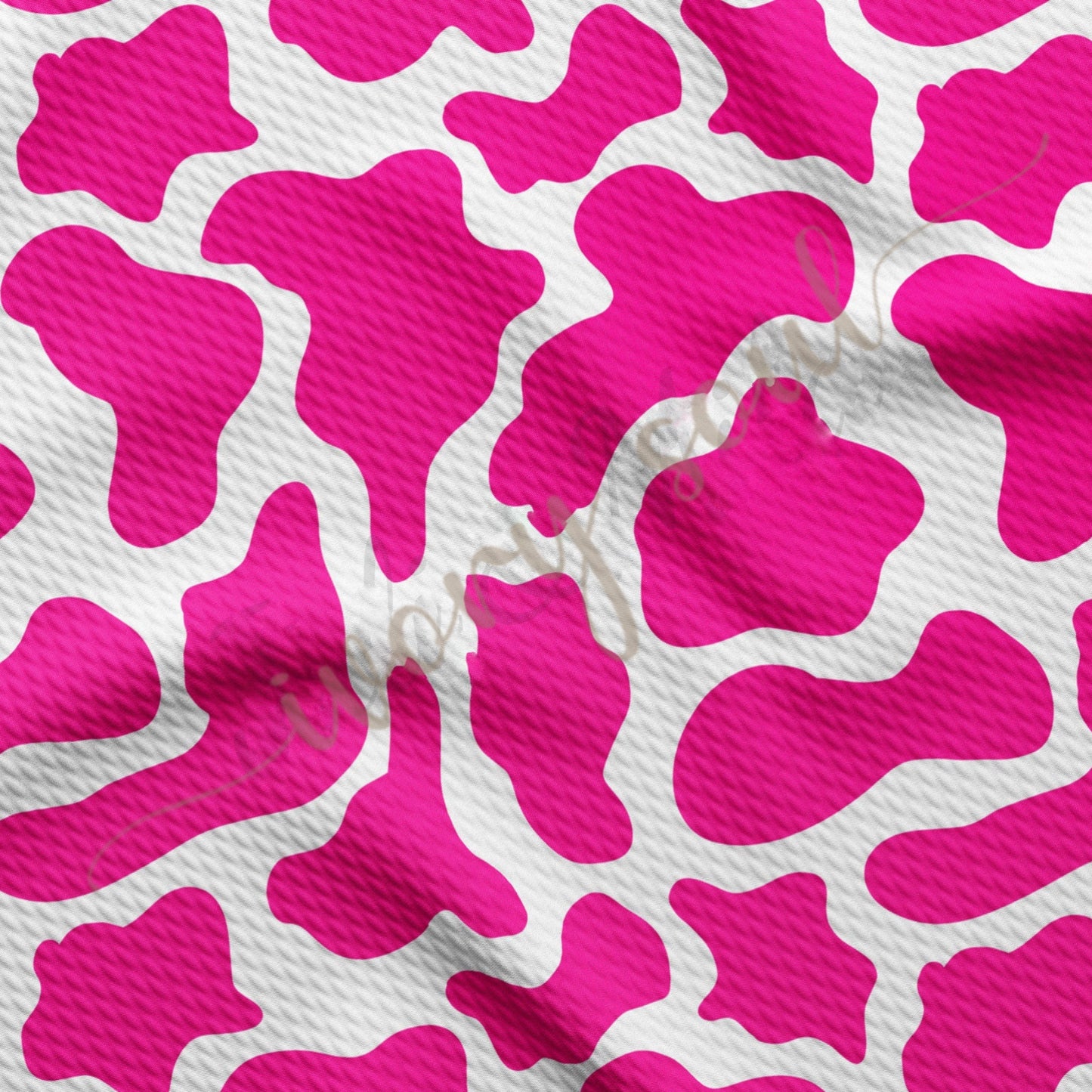 hot pink cow print bow