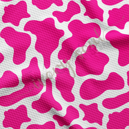 hot pink cow print bow - Ivory Soul