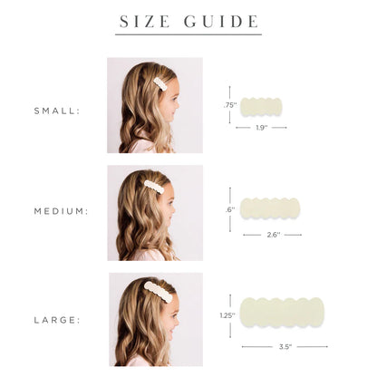 leather - sienna snap clip