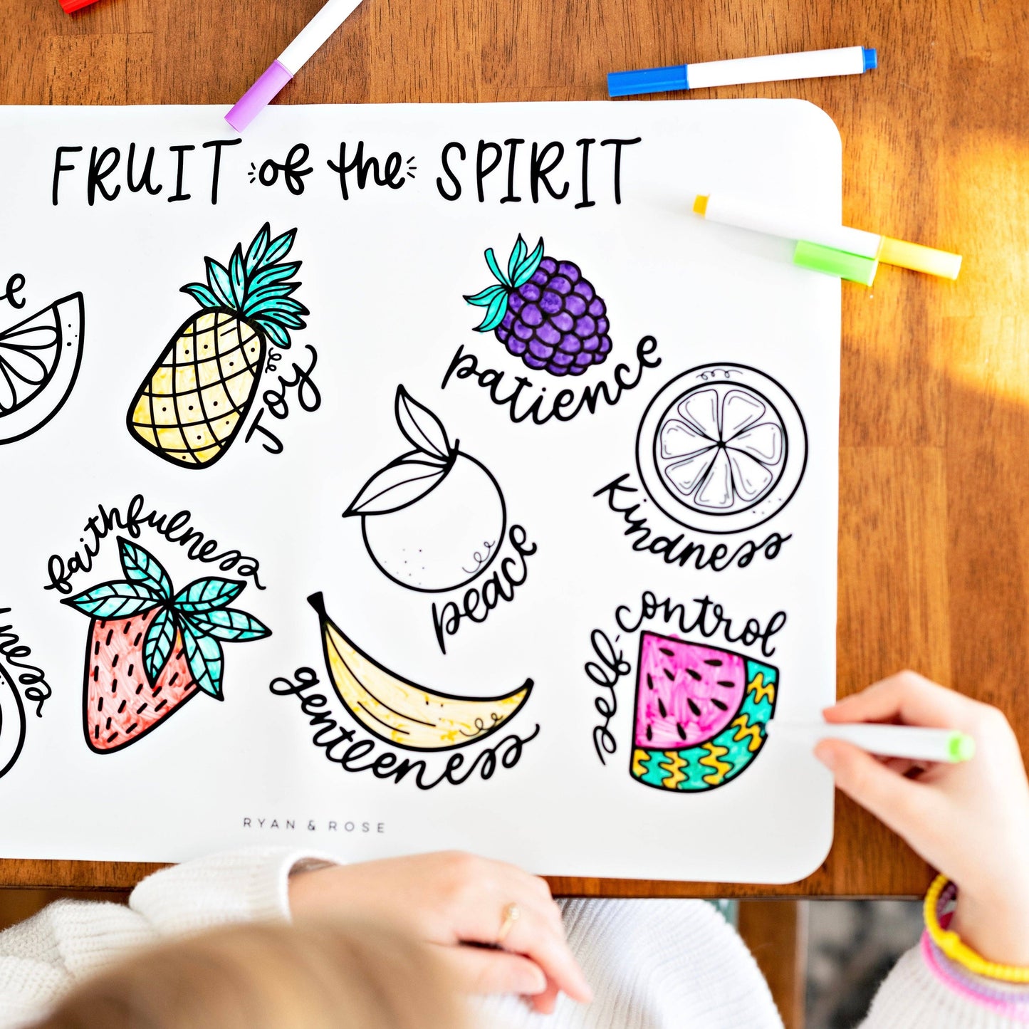 christian coloring mats