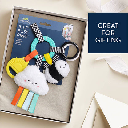 bitzy busy ring™ teething activity toy