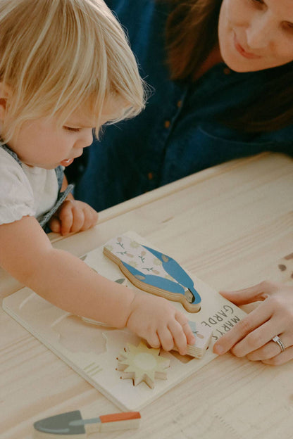 mary's garden wooden puzzle