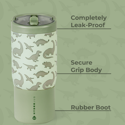 dinosaur hydrojug 14oz - sport water bottle