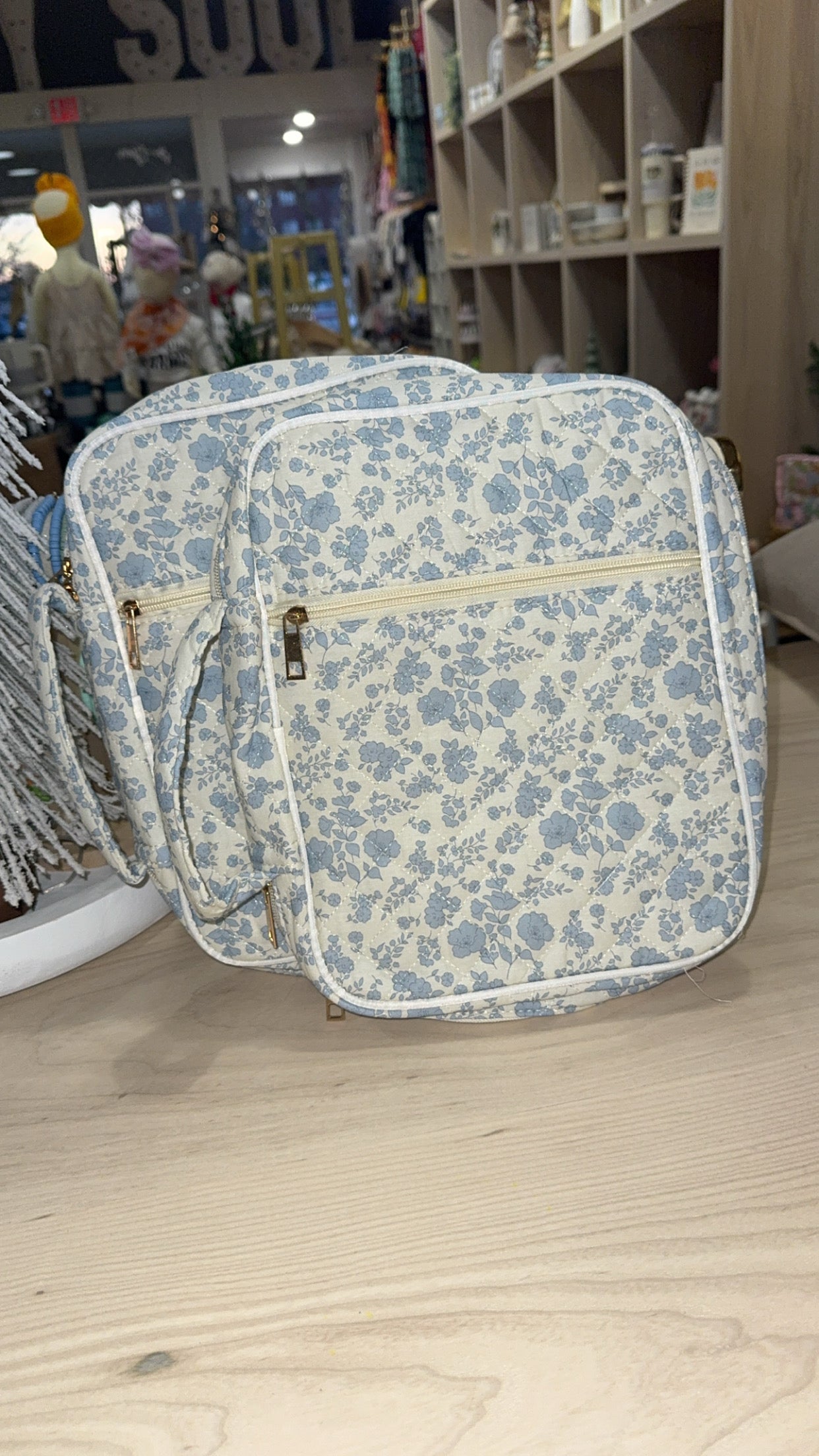 bible case - blue floral