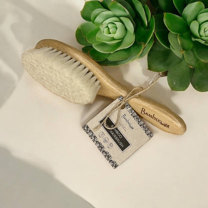 bamboo baby hairbrush