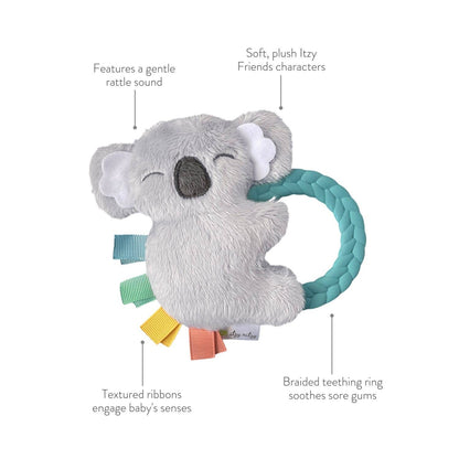 ritzy rattle pal™ plush rattle pal with teether