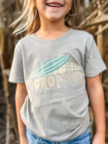 western crop top toddler + youth graphic tee