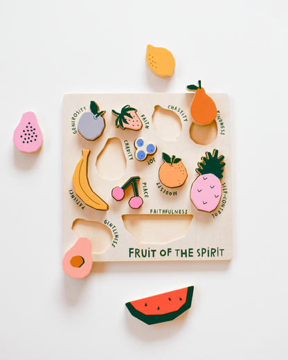 fruit of the spirit wooden puzzle