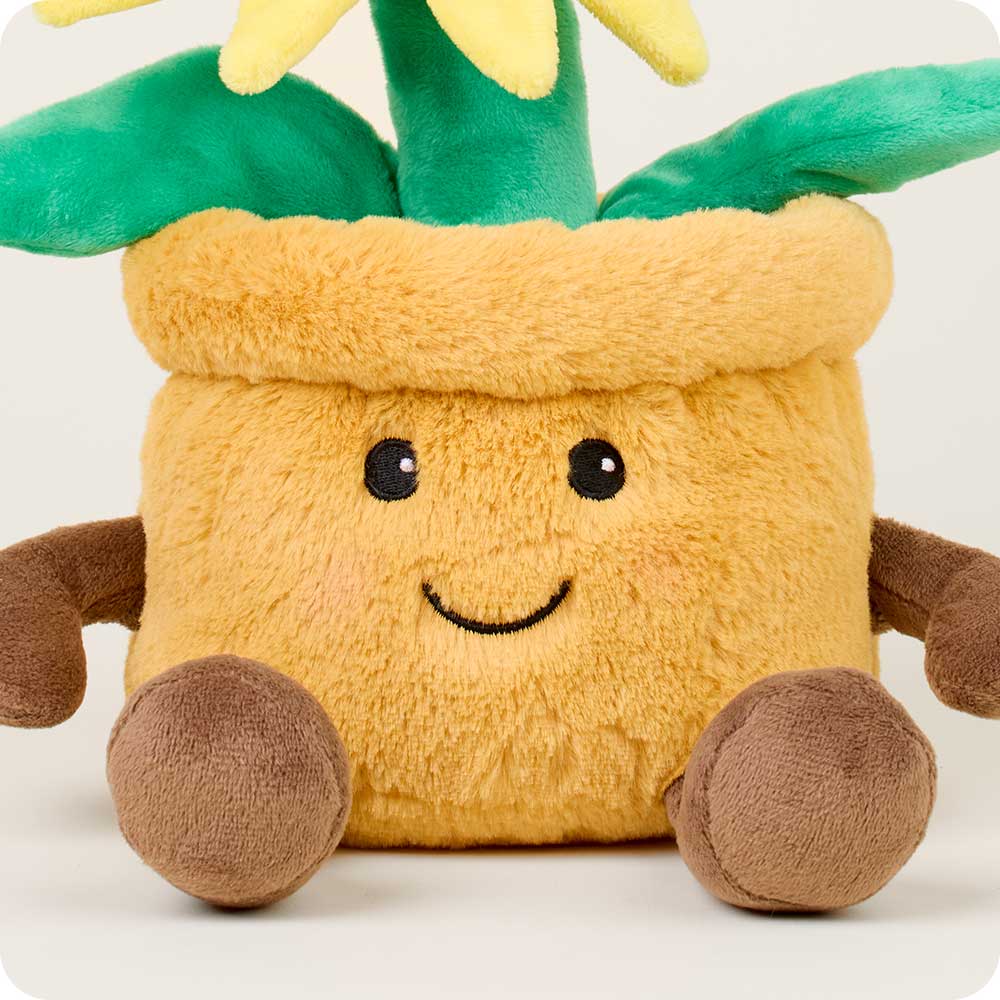 yellow flower pot warmies