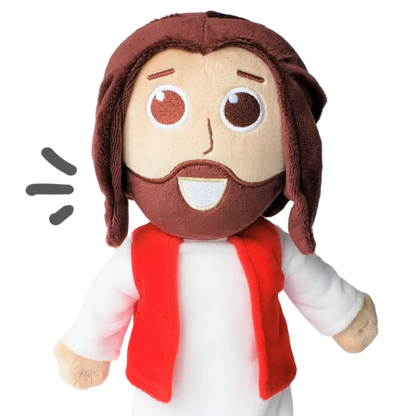 talking Jesus doll - plush toy speaks 10 bible verses