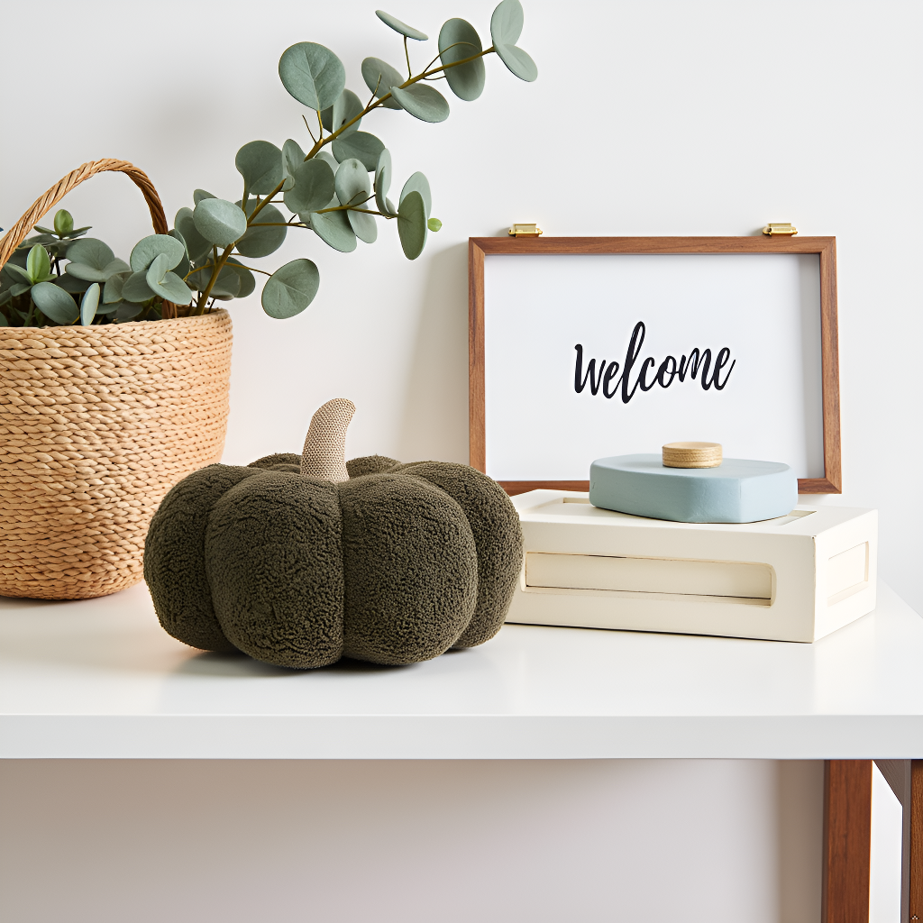 olive green sherpa pumpkin