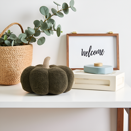 olive green sherpa pumpkin