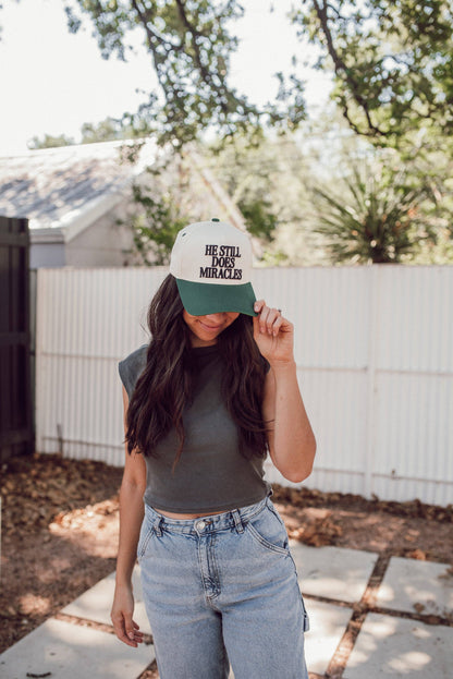 he still does miracles | snapback embroidered hat