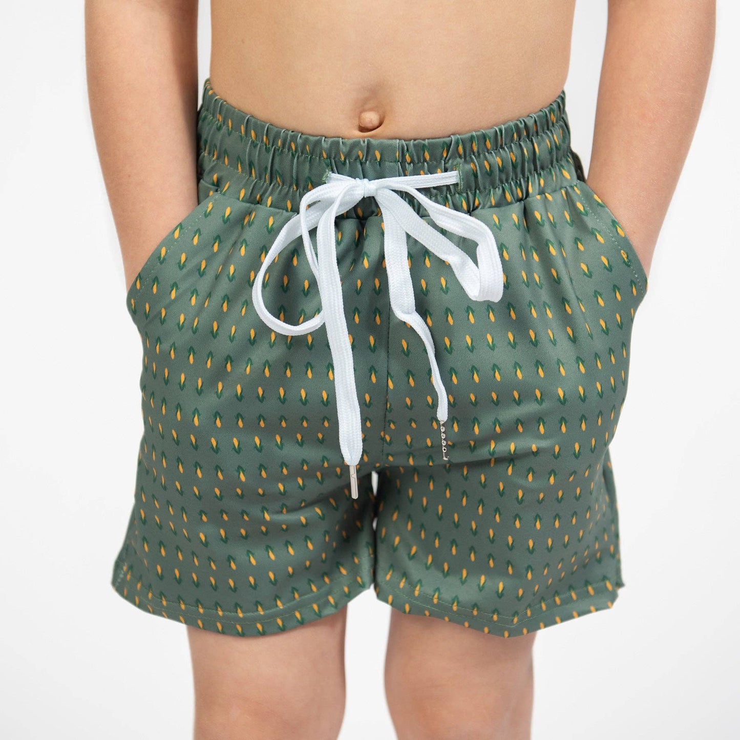 retro corn toddler/youth swim trunk