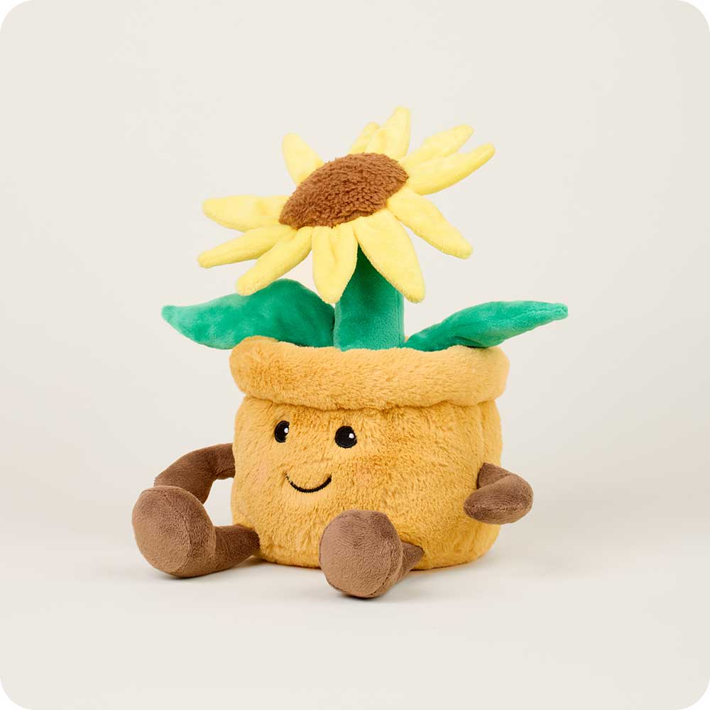 yellow flower pot warmies