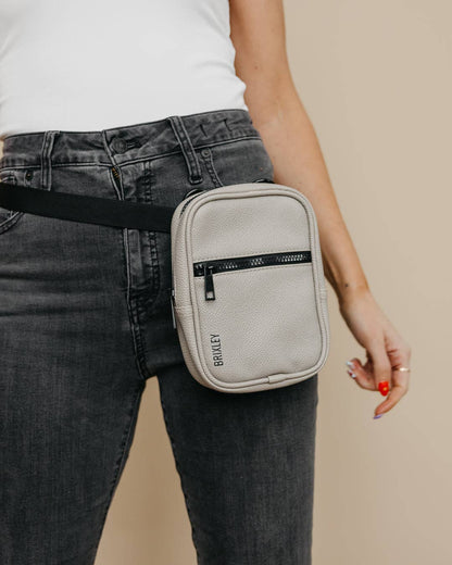leather stone crossbody sling