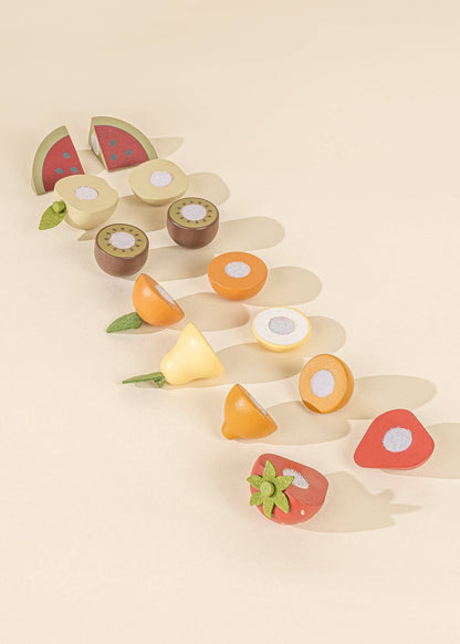 wooden fruits playset