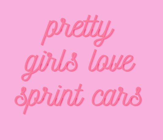 pretty girls love sprint cars t shirt