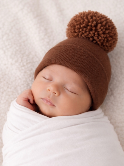 baby's first hat®, sandalwood pom