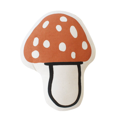 mushroom canvas pillow