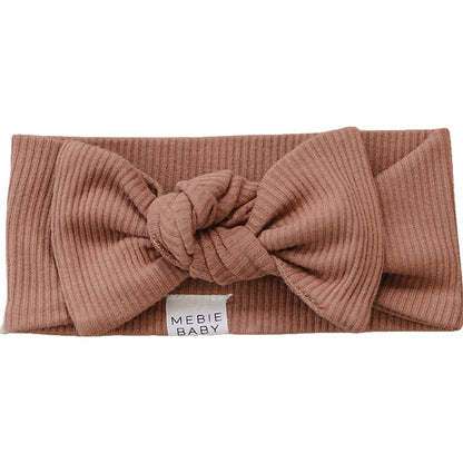 Dusty Rose Organic Cotton Ribbed Head Wrap - Ivory Soul