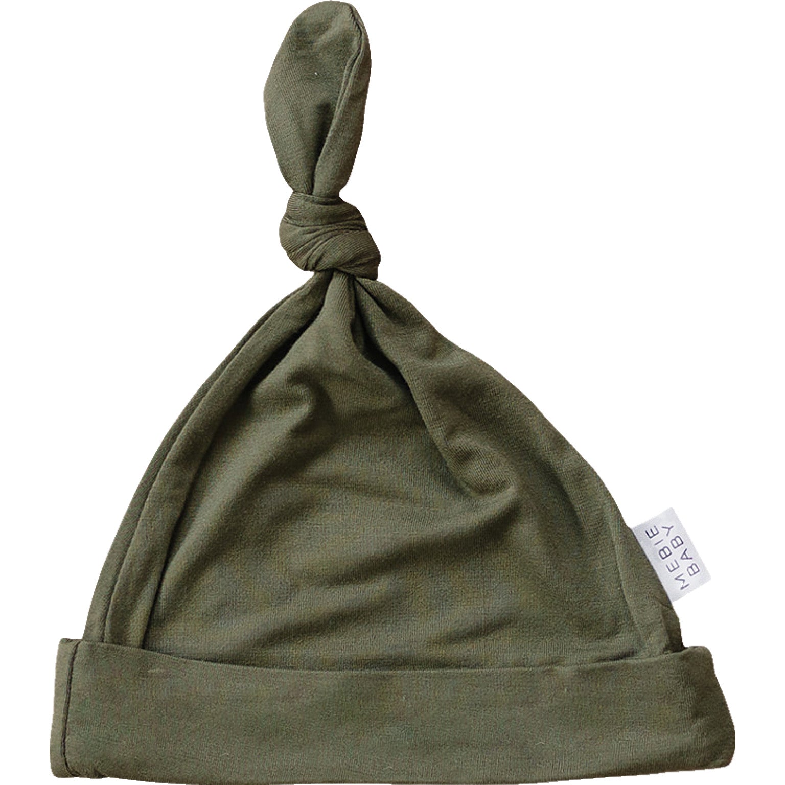 Olive Bamboo Newborn Knot Hat - Ivory Soul