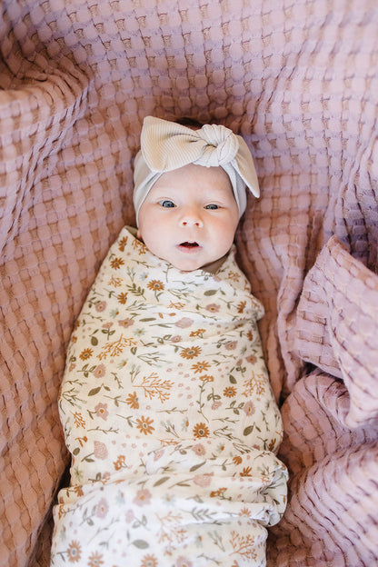 Meadow Floral Muslin Swaddle Blanket