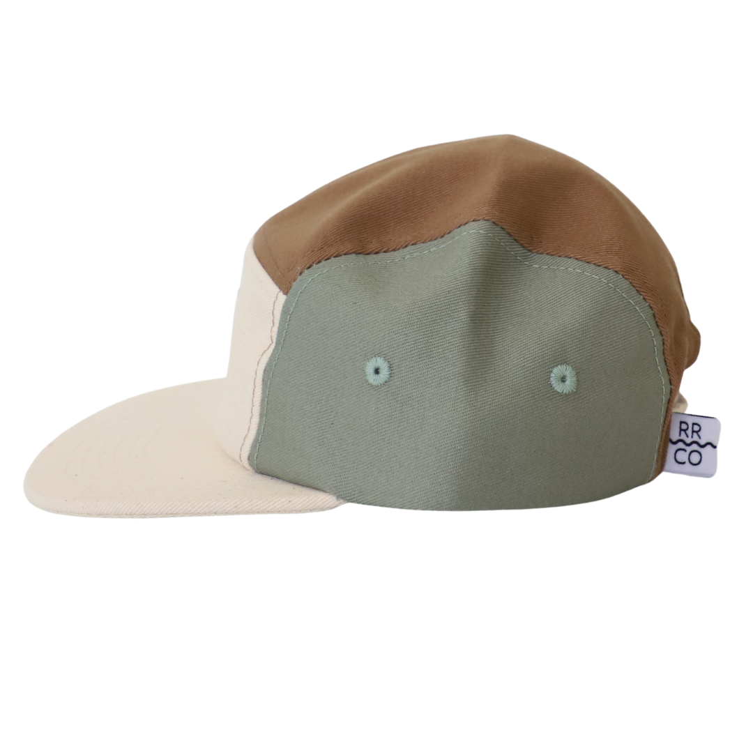 cotton five-panel hat in coastline